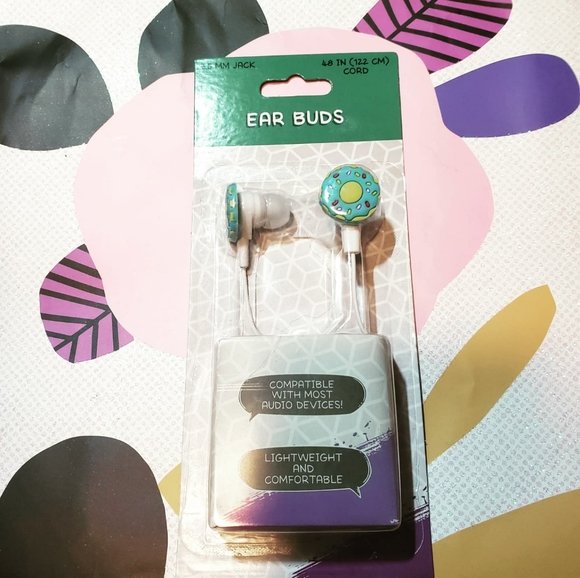 Other - Donut Earbuds Headphones Earphones Ear Buds Wired